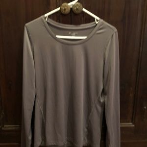 Medium long sleeve grey K Gear Drytek sports shirt